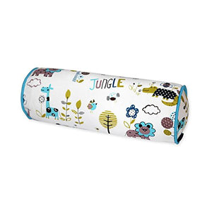 CJC Cuscini Schienale Federa Tessili Tondo Posteriore Cuscino Cuscino Rotolo Memory Foam con Copertura in Cotone Organico Lavabile 15 * 45cm Multifunzione