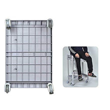 Passeggino Medico per Adulti, Carrello per Utensili in Plastica ABS per Ospedale, Carrello per Strumenti Odontoiatrici per Clinica Medica, Carrello per Montaggio Doppio Cassetto Doppia Cintura