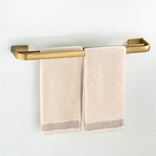 Flybath Portasciugamani da Parete Doppio Ottone Porta Asciugamani da Bagno Montaggio a Parete, 57 cm Bronzo Spazzolato