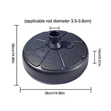 Base per ombrellone, Base per ombrellone a colonna centrale, Base per ombrellone da giardino circolare in plastica per iniezione d'acqua, Base per ombrellone da esterno Supporto per ombrellone rotondo