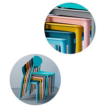 WANG Sedia da Ufficio Sedia, Senza braccioli Sedia Modellata integralmente Sedia Pigro Sedia Multi-Scenario Applicazione Famiglia Soggiorno/Sala da Pranzo 10 Colori Arredo Bar (Color : Yellow)