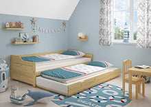 Erst-Holz Letto-Divano Letto 90x200 in Pino con cassettone Letto e doghe rigide 60.34-09