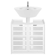 Estink - Mobile sottolavello, con due ante scomparti, armadio moderno per lavabo a doppia porta, 60 x 30 x 60 cm
