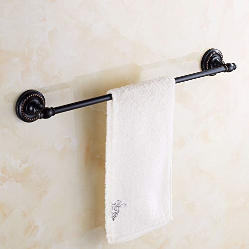 MBYW, portasciugamani moderno e minimalista, portasciugamani da bagno, portasciugamani singolo, in rame puro, rotondo, a parete, forato, 61 cm, adatto per bagno, camera da letto, cucina