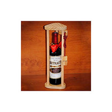 Out of the blue 71/3106 Portabottiglie, Modello Magic Poles, Legno, Multicolore, 12 x 12 x 37 cm