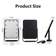 LOVEHOUGE Specchio Hollywood con 3 modalità di Illuminazione,12 Luci A LED,Specchio Cosmetico con Touch Control per Tavolo da Trucco (Include Alimentatore)