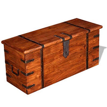 Xingshuoonline Set di Baule di archiviazione in Legno Massiccio 2 Pezzi, Grande: 83 x 33 x 37 cm