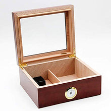 NIHAOA Accessori del Sigaro Corrosione Superficiale Legno di Cedro Idratante di Sicurezza - Viaggi Cigar Humidor Cedar Wood igrometro Manuale Cigar Humidor Buon apporto di umidità