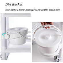 DHR- 3-tier Carrello Medical Clinic Infermiere, salone di bellezza Carrello con doppie Cassetti e Dirt Bucket, plastica strumento di spesa più, 330lbs carico Bagagli servizio di bellezza trolley