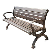 GaoF Panca da Giardino per Il Tempo Libero, panchina da terrazza con Schienale e braccioli, Panca da Balcone con posti a Sedere per mobili da Esterno, per Cortile/Giardino/Parco