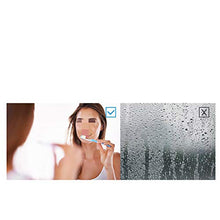HL intelligente luce LED specchio bagno anti-appannamento touch doppio interruttore φ70cm, adatto per il trucco del bagno - Bianco-60CM
