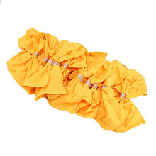 MOONRING 10PCS Chair Back Bos Ribbon, Bowknot Elastic Chair Bands Decorazioni per la cena di nozze,Giallo