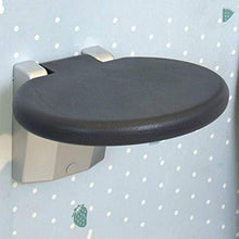 Sgabello da doccia, sgabello pieghevole da bagno, in lega di alluminio, traspirante, di sicurezza, semplice Blackshower (dimensioni: 30 x 26,5; colore: rotondo-30 x 26,5)