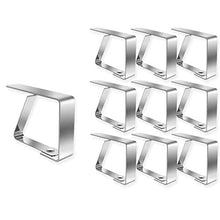 OurLeeme Clip per Tavolo, Clip per tovaglia in Acciaio Inossidabile Clip per Coperchio per Tavolo Portabiti da Tavolo da Giardino per Matrimoni in casa