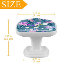 Arcobaleno di unicorno 4 PCS Pomelli per Porta, Pomolo per Mobile, Pomelli per Mobili con Viti, Maniglia per Armadietto, Pomelli per Porta, Pomelli per Cassetti per Porta, Armadio, Cassetto e Credenza