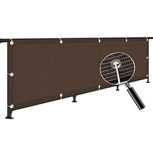 WUZMING Frangivista Balcone All'aperto Recinzione Copertura per Protezione della Privacy HDPE Anti UV con Occhielli Giardino Patio Copertura Balcone (Color : Brown, Size : 1.5x7m)