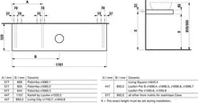Laufen Case Piano lavabo, Foro Centrale, 80x1790x520, colorazione: Neve (Bianco Opaco) - H4051610754631