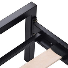 WGYDREAM Letto Base Nera per Letto con Struttura in Metallo Solido Letto A Piattaforma Singola con Rete A Doghe per Adulti, Bambini, Adolescenti, 90 X 200 Cm