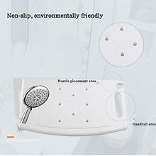 Sgabello da Bagno a doghe Regolabile in Altezza, Sedile da Bagno Resistente per ped Antiscivolo Max.150 kg 20x11 Pollici 0110