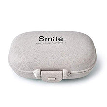 Portapillole settimanale Portapillole Portatile da Viaggio Classificazione Corretta dei farmaci Portapillole con Design a Prova d'umidità Beige 4 Celle
