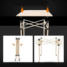 YYhkeby Tavolo Pieghevole Tavolo Pieghevole da Esterno Set di 5 Sgabello da stoccaggio Portatile Sgabello in Lega di Alluminio Set Tavolo Pieghevole Personale (Colore: BL (BBQ) Jialele