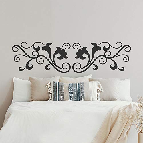 T-MK378 - Adesivi per testiera del letto, 36 x 140 cm, colore: Nero