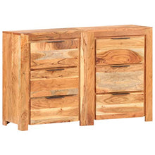 FAMIROSA Cassettiera 118x33x75 cm in Legno Massello di Mango