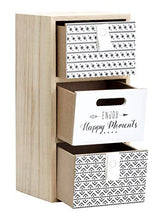 Portaoggetti con 3 Cassetti, 14 cm x 30 cm x 12 cm