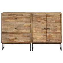 vidaXL 2x Credenza in Legno di Teak Recuperato Buffet Mobiletto Madia Armadio