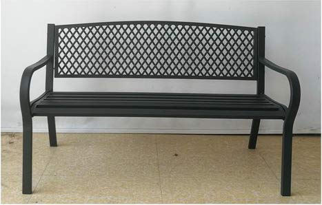 Panchina in Ferro Colore Antracite Modello Trento