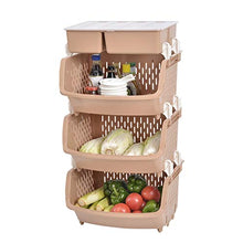LYM &ripiano di stoccaggio Scaffalature unità Simple Home Soggiorno Camera da Letto Bagno Cucina Storage Rack Frutta e Verdura Landing Multi-Layer Storage Basket Scaffale di Finitura (Color : C)