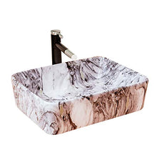William 337 WYZ Lavabo in Ceramica, Arte sopra Il Contro Lavatoio lavandino del Bagno Guardaroba Wash Stand (49x38x14cm) Room