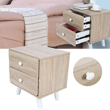 Comodino con 2 cassetti, comodino Comodino Comodino con viti di fissaggio e accessori per soggiorno, camera da letto 43 x 35 x 46,5 cm
