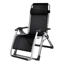 PAKUES-QO Sedia da Esterno Portatile in Tessuto textilene Sedile Regolabile Pieghevole per Patio, Giardino, Spiaggia, Piscina (Nero)
