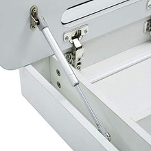 Tidyard Armadietto Bagno con Specchio e LED 80x11x55 cm