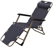 PAKUES-QO Sedia a Sdraio per Il Tempo Libero Sedia a Sdraio Portatile in Metallo Sedia da Giardino per Ufficio Giardino Patio Spiaggia Sedia a Sdraio da Campeggio