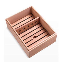 Portasigarettes-humidor sigaris-humidor sigari Scatola di sigari in legno massello Scatola di sigari idratante Sigaro Scatola di umidità costante Umidità Spagna Legno di cedro Nessuna vernice Nessun c