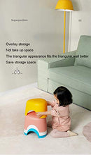 WYB Sgabello Triangolare per Bambini, Sgabello in PP Addensato, Doccia da Bagno Sgabello in Gomma Basso, Sgabello Antiscivolo, Forte capacità di Cuscinetto,2