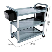 Jia He Carrello Carrello portautensili - Carrello portautensili da Collezione a più Piani in plastica per Hotel Carrello portautensili Portatile a Quattro Ruote