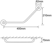 Maniglioni da Bagno Grab Bar a Parete Vasca da Bagno corrimano corrimano corrimano Balance Doccia Assist Doccia ricurva Grab Rails Accessori da Bagno