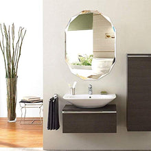 FGDSA Specchio HD - Rettifica per Bagno Frameless Parete Decorativa Multi-Bordo Moderna Lavaggio Trucco 45 * 60 Cm