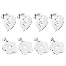 Camisin 8 pezzi tovaglia Pesi ciondolo in acciaio addensare antivento antiruggine fiore foglie forma panno clip tavolo