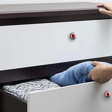 Set di 4 maniglie rotonde per armadio da cucina, credenza, cassettiera, cassettiera, con viti, per cucina, comò, armadietto, bagno, armadio giapponese tempio paesaggio