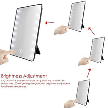 Vanity specchio con 8/16 LED Vanity specchio con touch dimmer interruttore Desktop desktop bagno viaggio 8LEDs batteria staffa di funzionamento blu