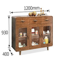N/Z Attrezzatura per la casa Credenze Credenza Armadio per Vino Armadio Moderno Semplice Armadio per stoccaggio Armadio per Cucina per Soggiorno (Colore: Dimensioni Naturali: 120x40x93cm)