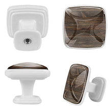 Set di 4 pezzi di ferramenta con maniglia rotonda per armadio da cucina, credenza, cassettiera, cassettiera, credenza, bagno, armadio vintage in legno marrone