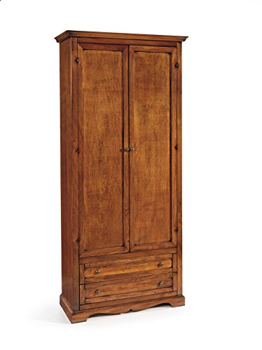 Lo Scrigno Arredamenti, Armadio Classico 2 Ante 2 cassetti Tinta Noce W517/N