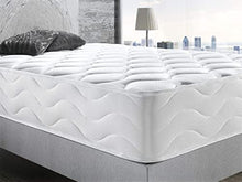 Materasso MANHATTAN-160x200x25 cm.-2,5 cm.Memory Foam (Viscoelastico) + 2,5 cm. Látex e molle insacchettate & Topper Qualità Hotel 5 stelle.