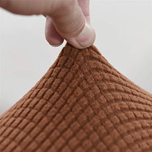 GYHH Copriseduta Divano Elasticizzato Copri Cuscini Divano,Tessuto A Quadri Jacquard Spandex?1/2/3/4 Posti Universale Super Morbido (Light Coffee,3 Seater)