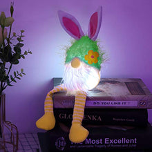 UTDKLPBXAQ Bambola Senza Volto Luminosa Eva Easter Cute Rabbit Ears Plush Doll Scene Decoration Supplies